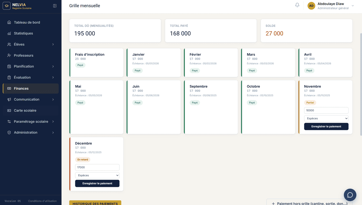 NELVIA finance and payments