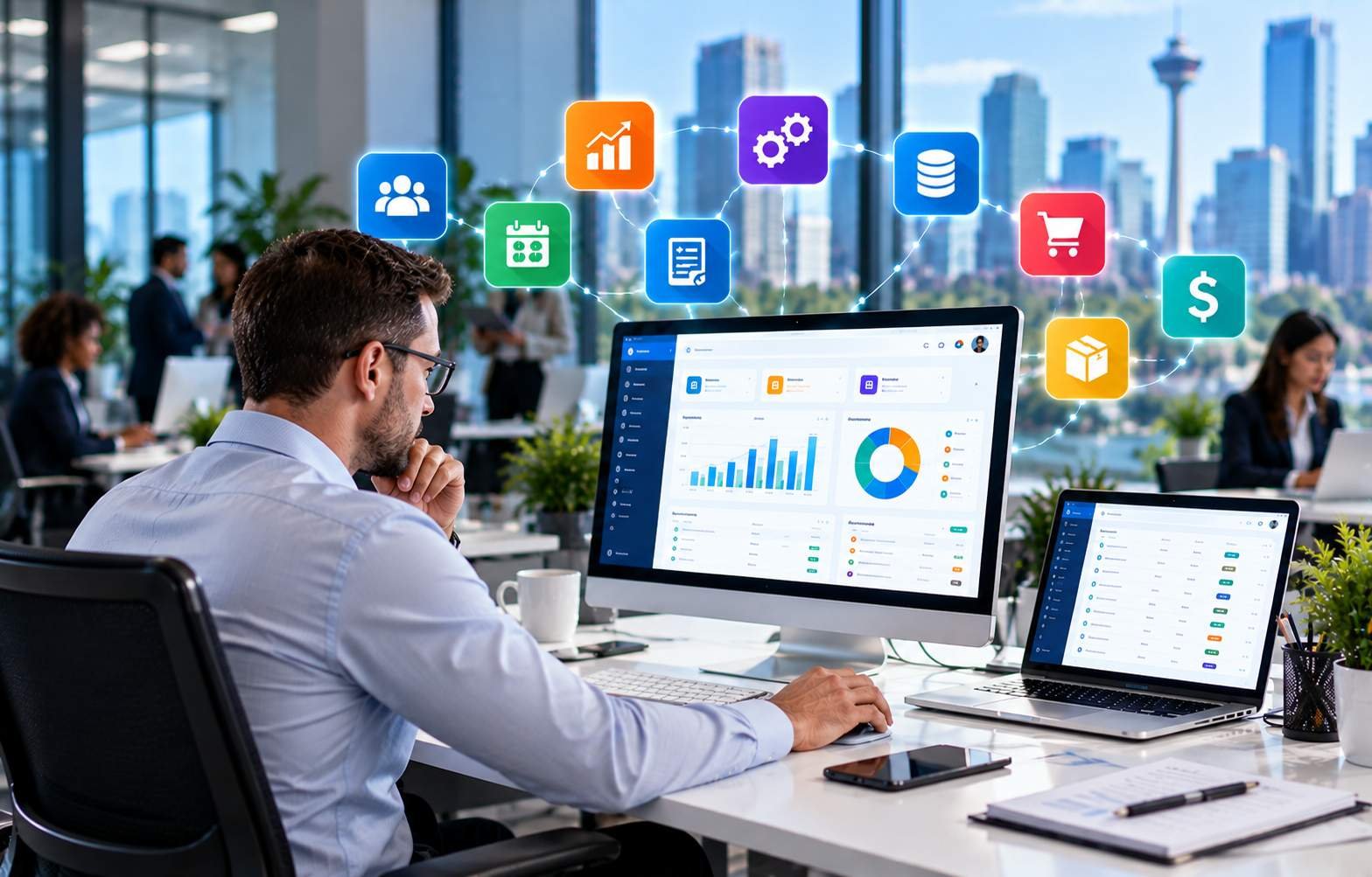 Management software dashboard
